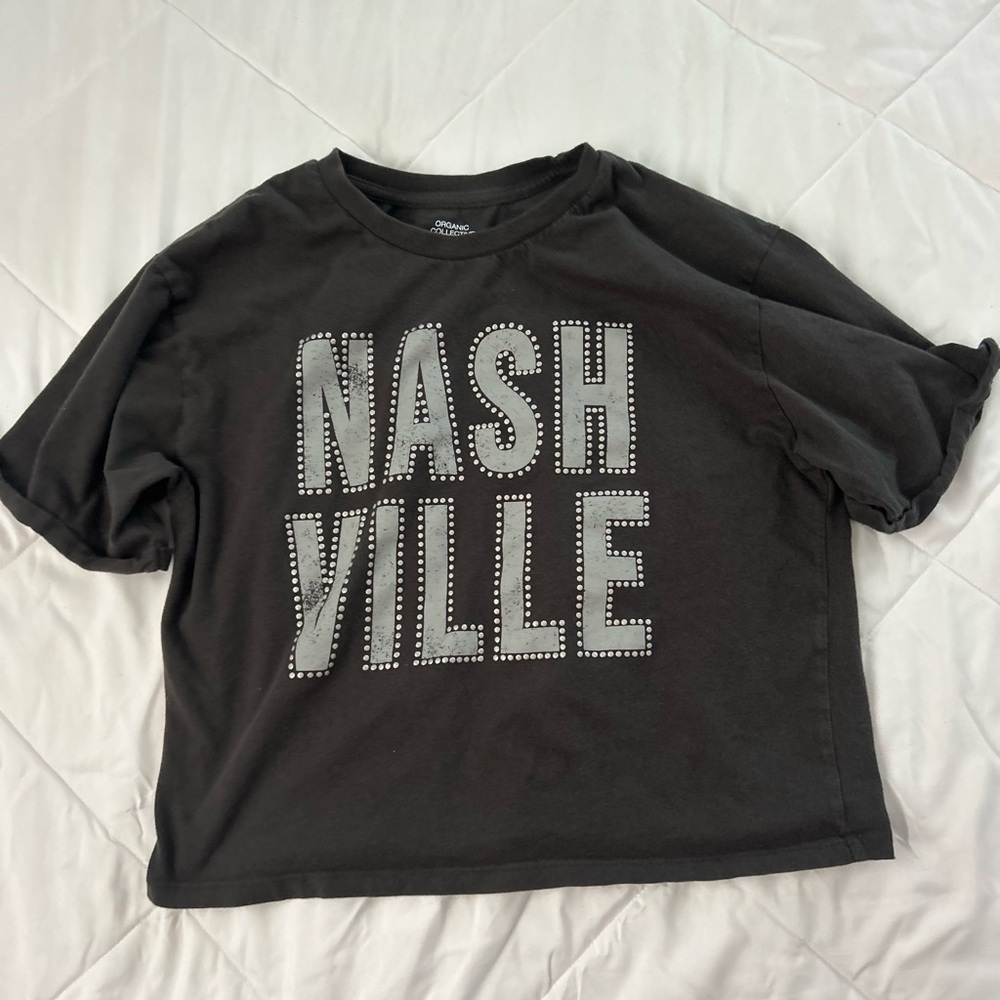 Nashville Stud-Accent Black Kids Short Sleeve Tee